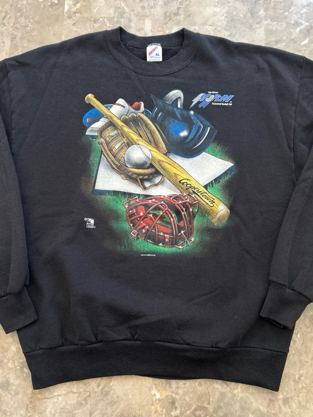 Vintage 1995 Lake Elsinore Storm Baseball Jerzees Sweatshirt XL USA Made